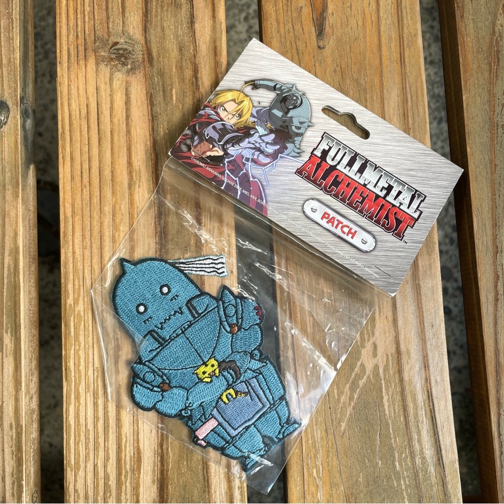 Full Metal Alchemist Iron On Patch Embroidered Alphonse Elric Kitty Anime